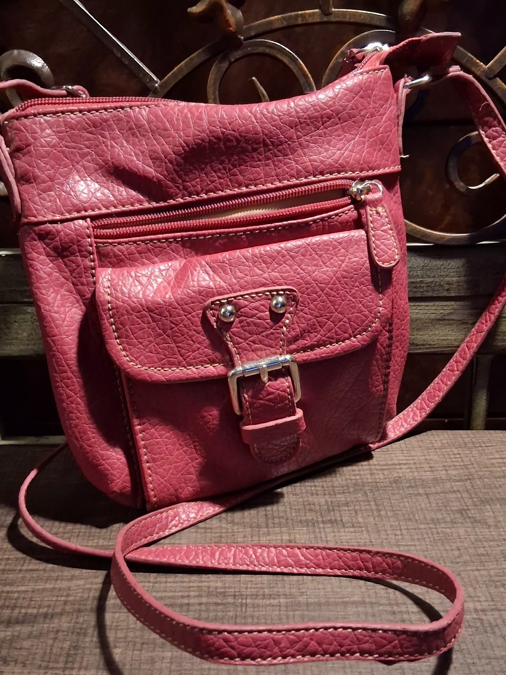 Women's Crossbody Bag in Fuschia - Stylish Everyday Carry